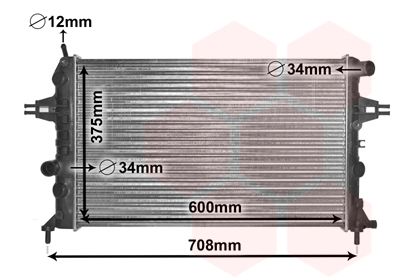 VAN WEZEL Radiators, Motora dzesēšanas sistēma 37002296